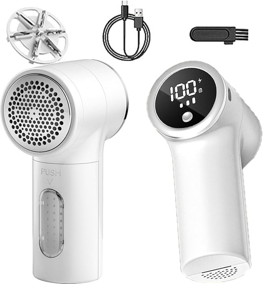 Rechargeable Fabric Shaver with LCD Display